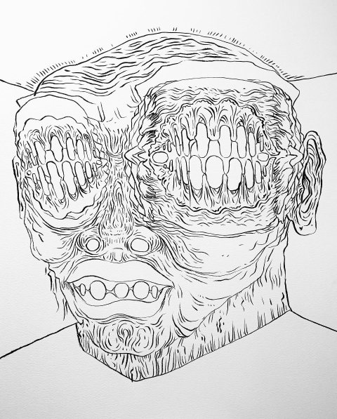 Untitled (Upside-Down Face)